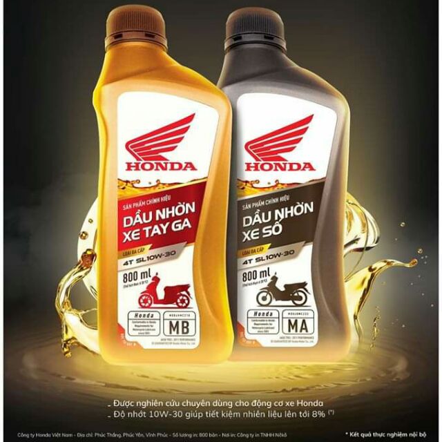 Nhớt Tay Ga Honda (800ml) - Ảnh 2