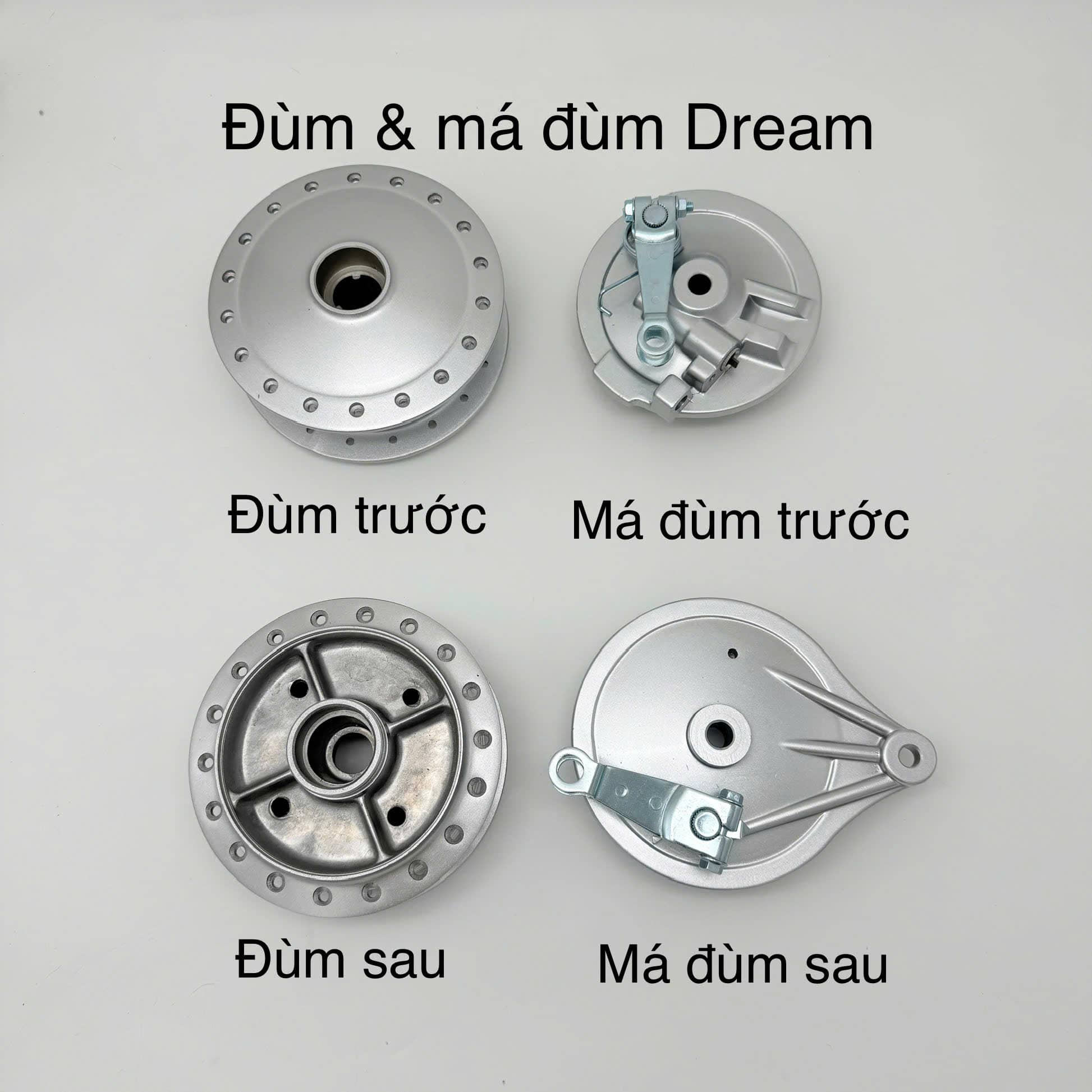 Đùm trước/sau, má đùm trước/sau xe máy - Ảnh 3