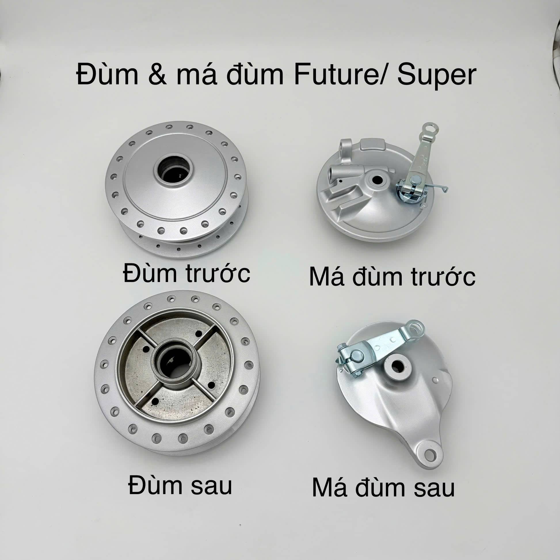 Đùm trước/sau, má đùm trước/sau xe máy