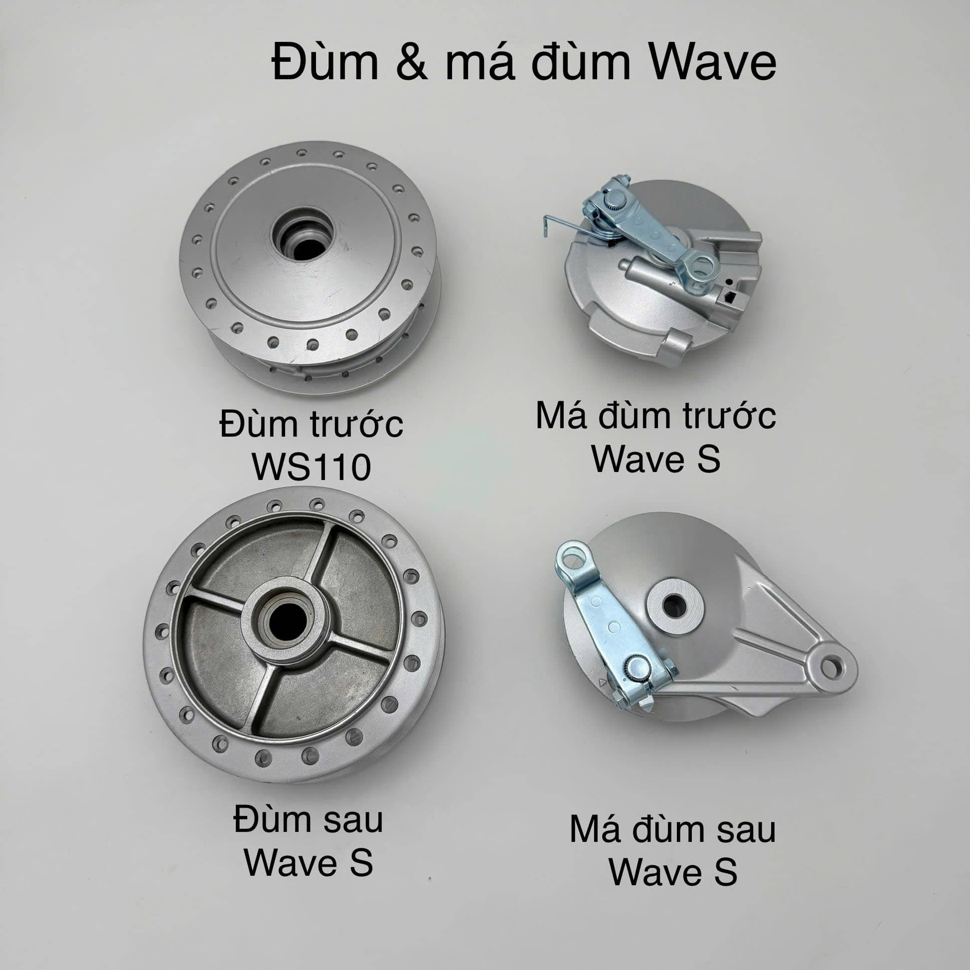 Đùm trước/sau, má đùm trước/sau xe máy - Ảnh 6